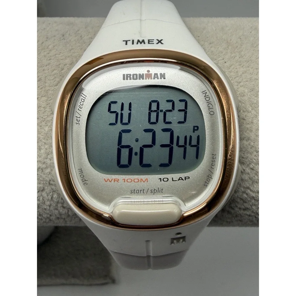Timex TW5M19900 Ironman 10 Lap Indiglo New Battery Ladies Watch 33MM 7.5